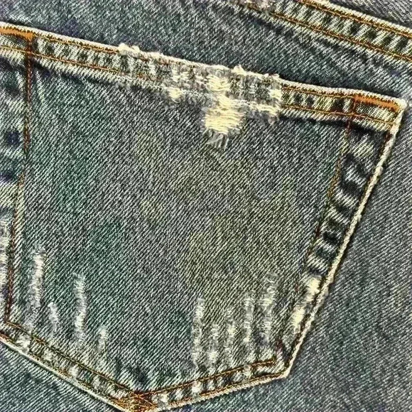 Agolde “Parker” Distressed Jean Shorts Size 26 - Picture 10 of 15